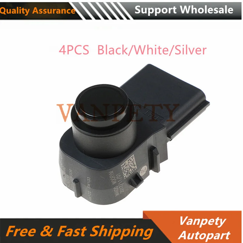 4PCS 95720-J5100 95720J5100 95720 J5100 Black/White/Silver PDC Parking Sensor for Hyundai Kia STINGER 17 2006-2008