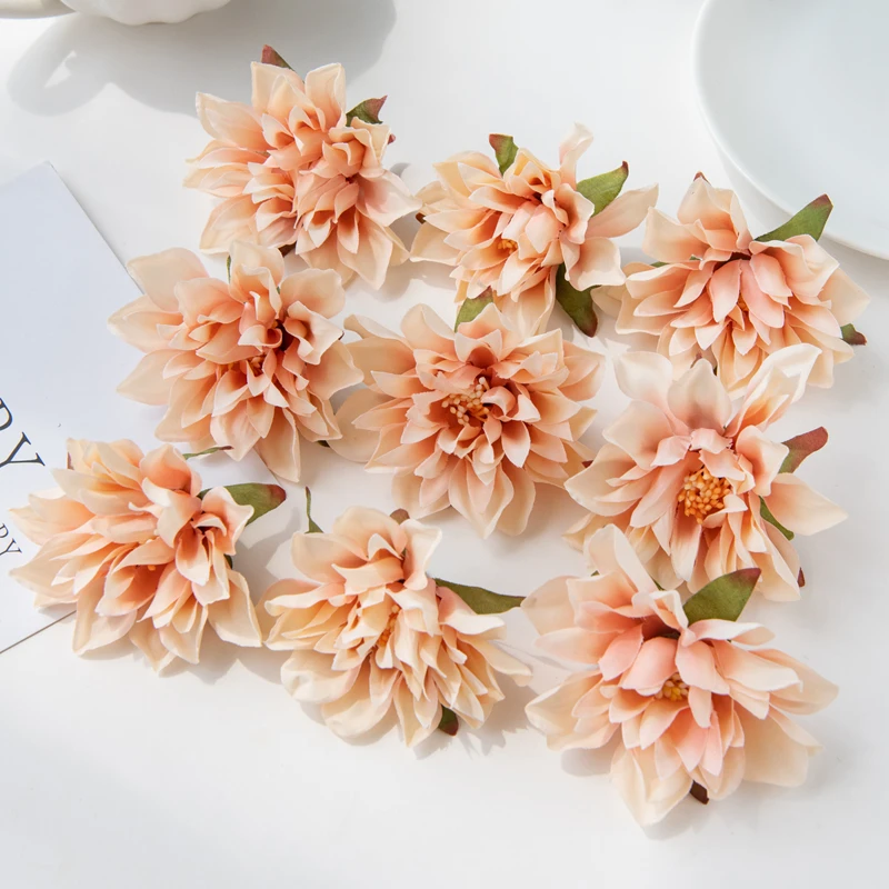 20 Stück Künstliche Blumen aus Seide, Gerbera-Staubgefäße, Neujahrsdekorationen, Heim-, Hochzeits-, Garten-Rosenbogen, Weihnachtsgirlande, Brosche – Detail 7