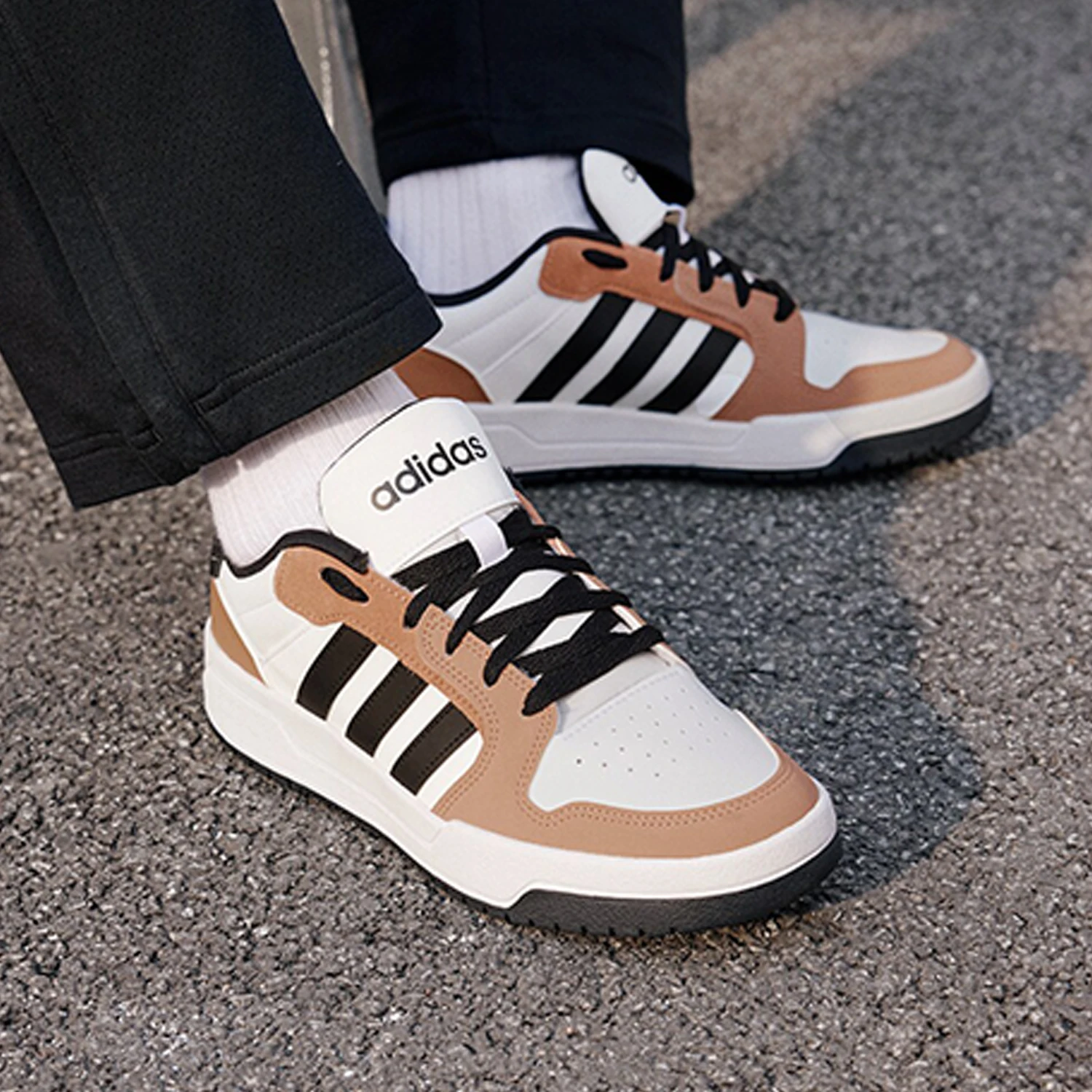 

Официальные оригинальные кроссовки Adidas ENTRAP унисекс в стиле ретро, прочные низкие кроссовки JQ3923