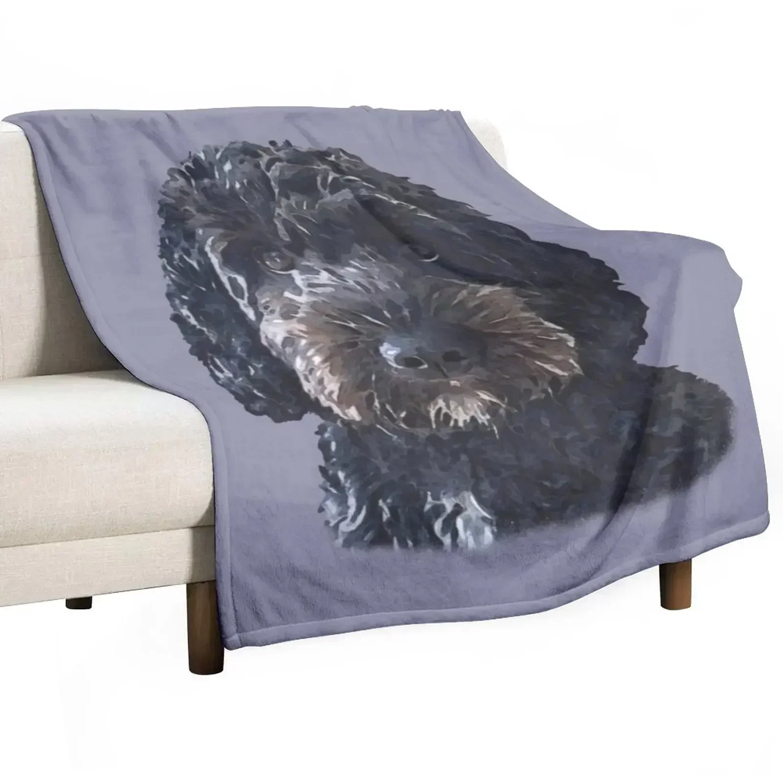 Black Cockapoo / Doodle Dog Throw Blanket anime Thermal Blankets For Baby For Decorative Sofa Luxury St wednesday Blankets
