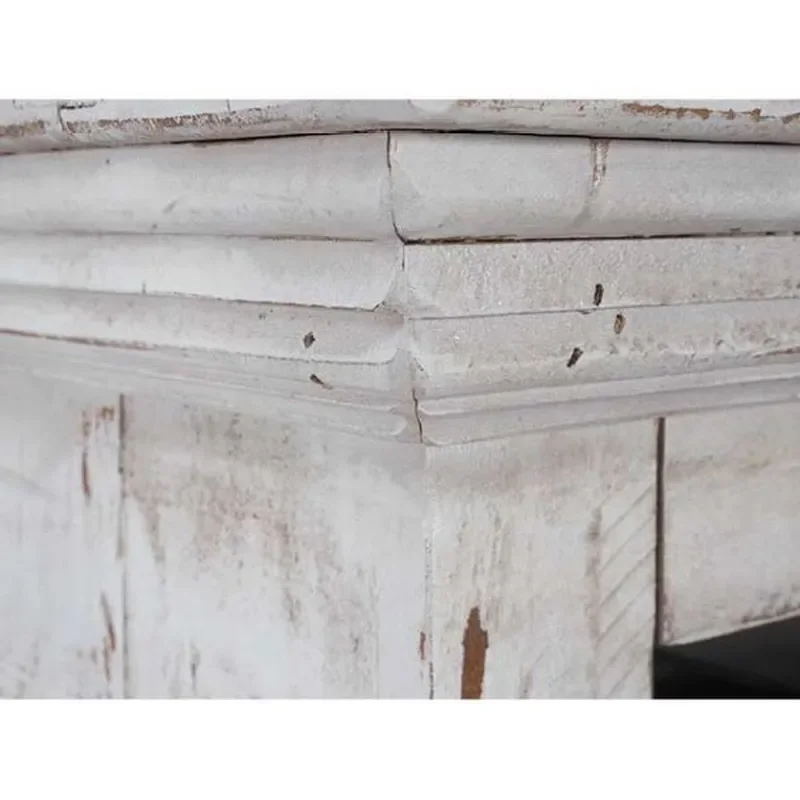 for American Home Retro Country Style 82 Inch White TV Cabinet with Drawer Storage Cross Border Foreign Trade Factory Custom
