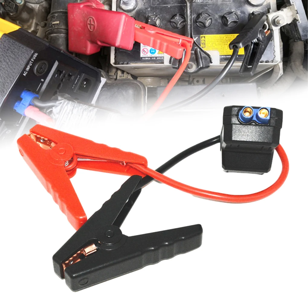 

Black Smart Jumpers Clamp Emergency Essential For Automotive Jump Safe ABS Jumpers Clamp Automotive Jump Starter