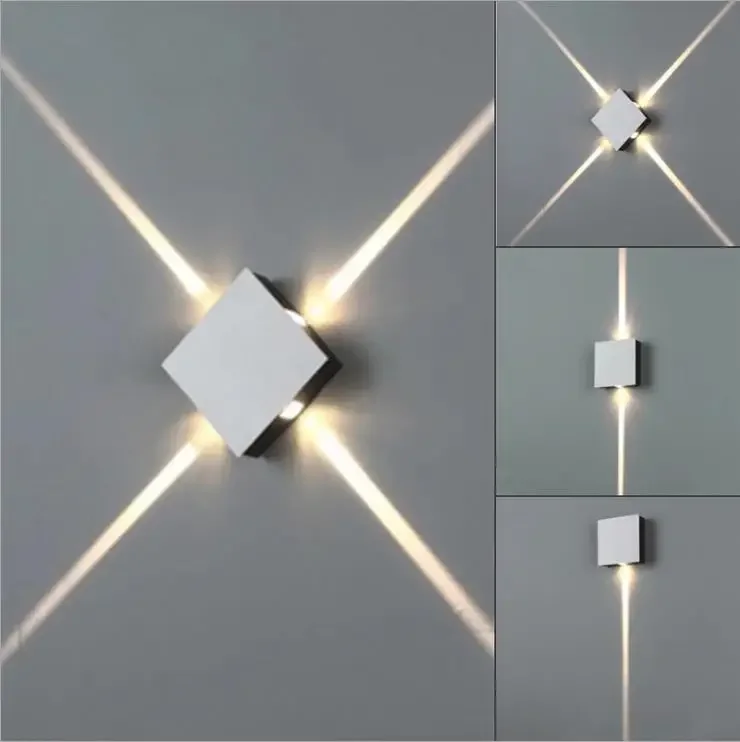 

Wall Lamp Bedside Led Lamp Bedroom Living Room Wall Lamp Modern Simple Creative Corridor Hotel Cross Star Wall Light AC85-265v
