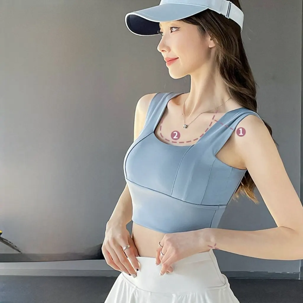 

Women's Sexy Push-up One-piece Sports Underwear Anti-sagging Yoga Vest for Morning Run Fitness Step Summer Beauty Back