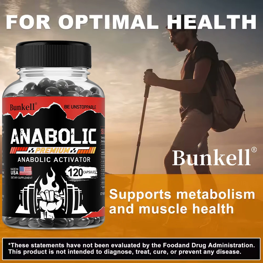 

Капсулы для наращивания мышечной массы для мужчин — рост сухой мышечной массы, сила, выносливость и восстановление, анаболический активатор, 30/60/120 капсул