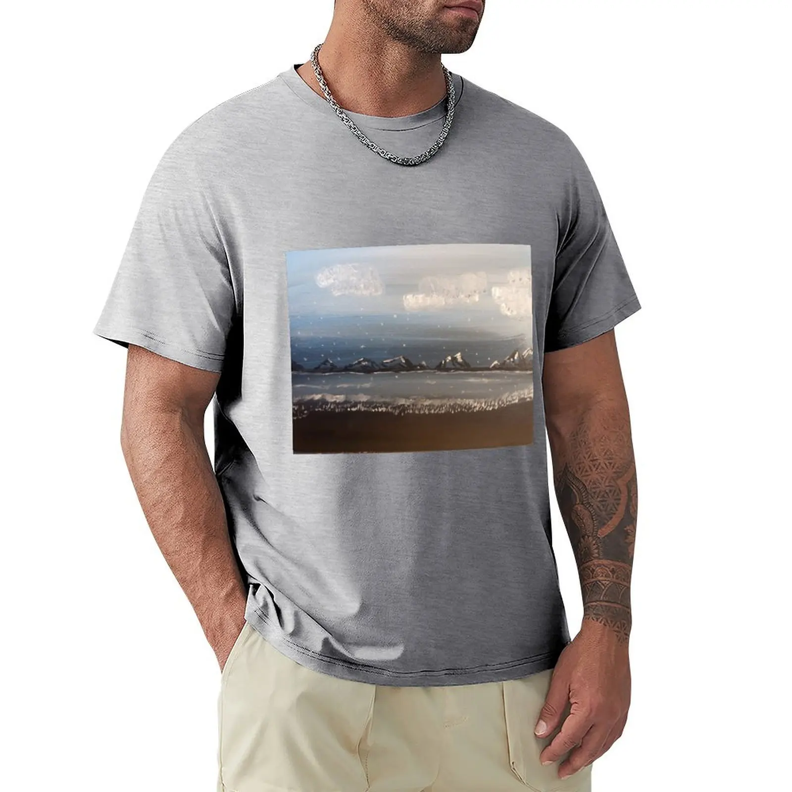 Snowy Mountain View T-Shirt tees cute clothes plus sizes kawaii clothes mens graphic t-shirts