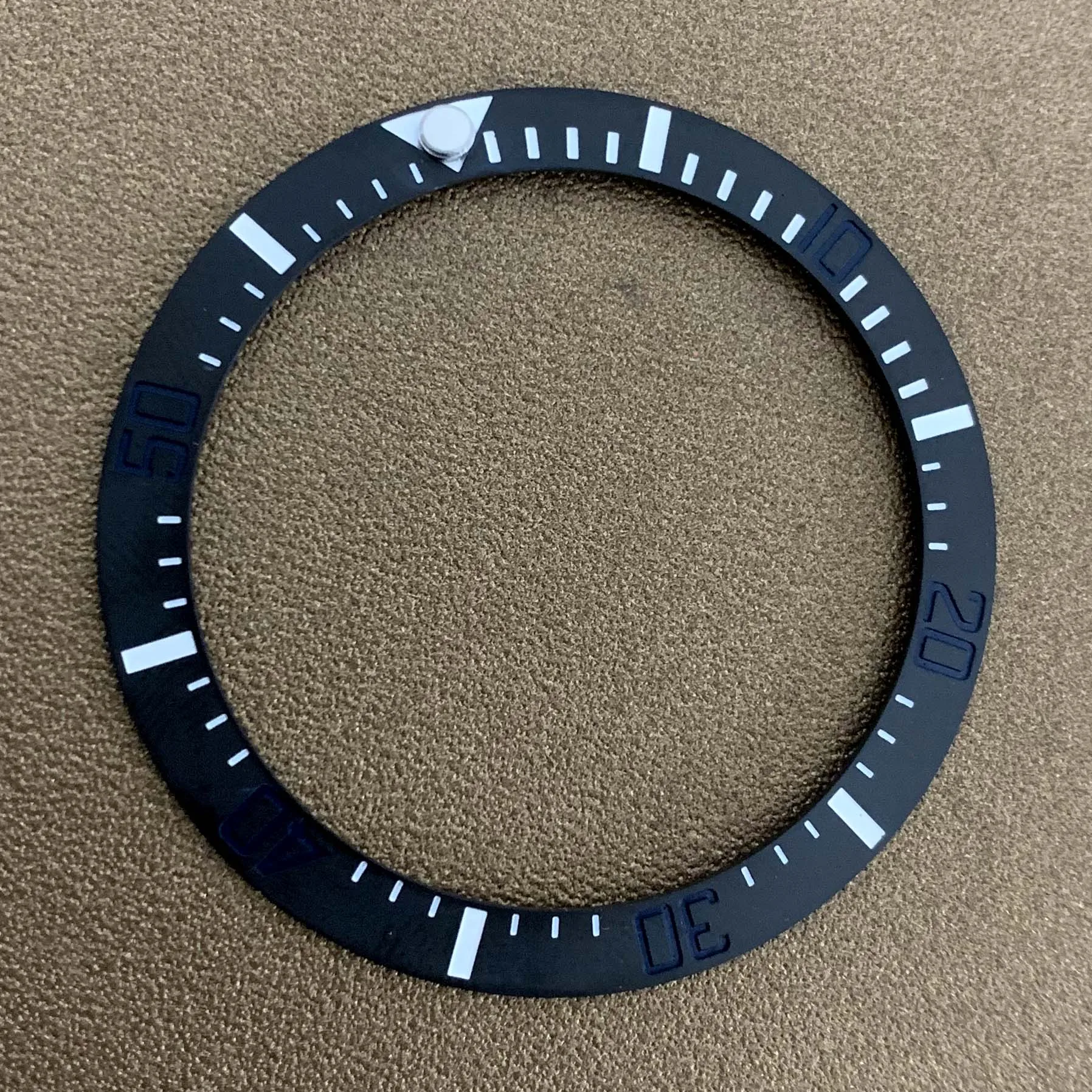 30.5-38mm Ceramic Watch Bezel Matte Watch Modified Accessories Watch Inserts with Stickers for 40mm Case