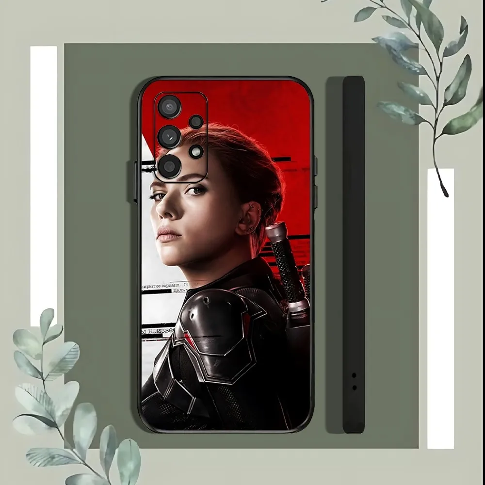 Movie B-black W-widow Phone Case For Samsung Galaxy A52 A12 A51 S21 Edge S22ULTRA S23 S24 Plus Ultra Black Cover