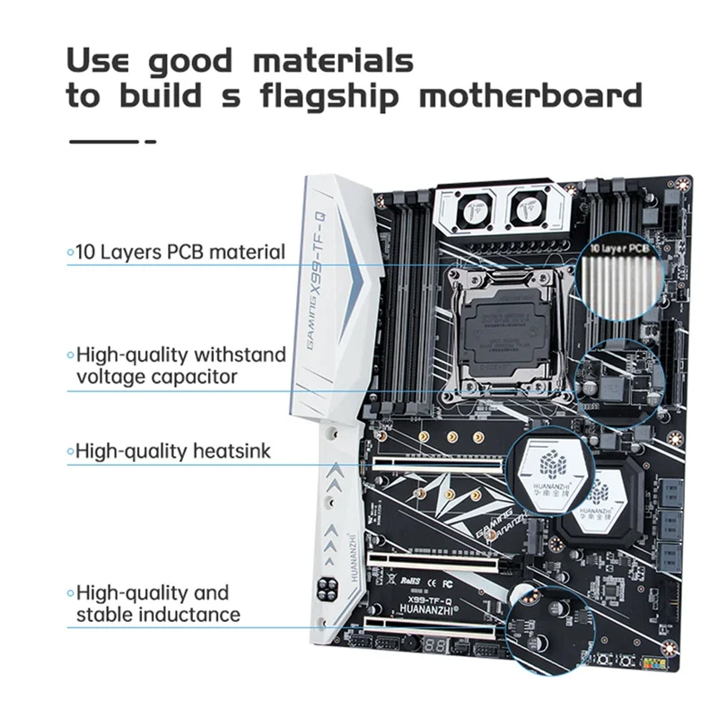 HUANANZHI X99 TF Q X99 마더보드, XEON E5 2666 V3 CPU MOS 선풍기, DDR3 DDR4 RECC 메모리 콤보 키트 세트, NVME SATA 3.0 USB3.0