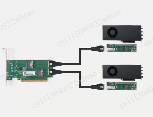 PCIE 4.0 5.0 adapter cable graphics card extension cable card adapter base 8654 u.2 hard disk adapter card