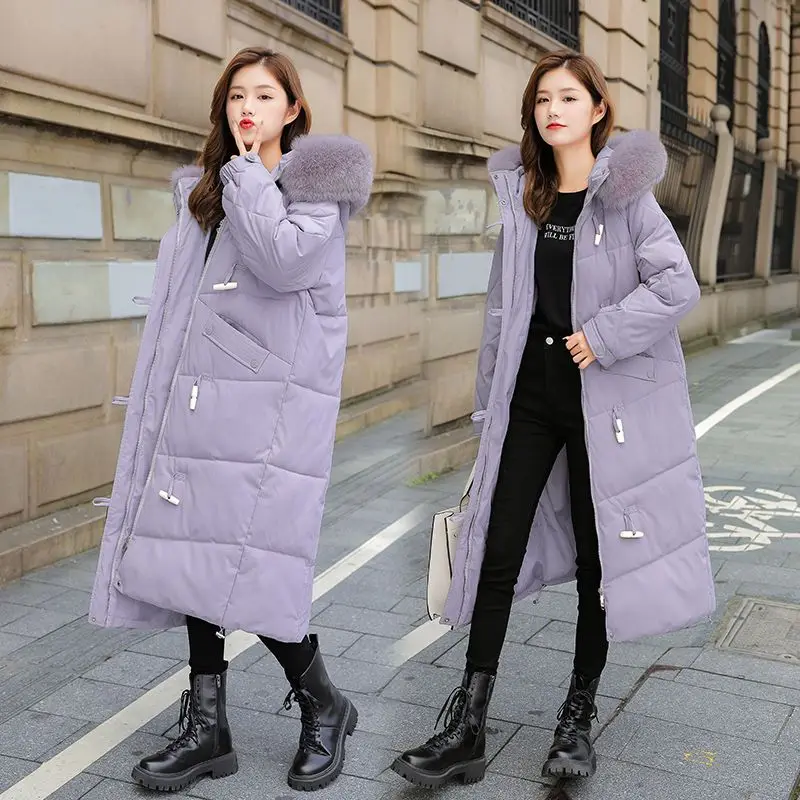 Down Cotton Jacket 2023 Winter New Temperament Versatile Fashion Women's Coat Elegant Casual Loose Fit Female Outerwear