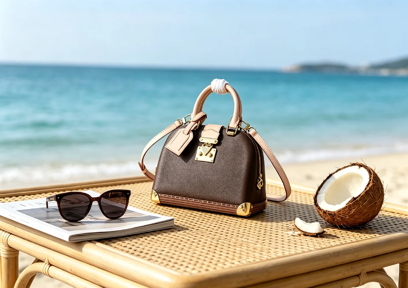Borsa da donna in stile elegante, di colore marrone intenso, da portare a mano, a spalla o a tracolla, in stile retrò e vintage, realizzata in pelle sintetica, con tracolla rimovibile, ideale per