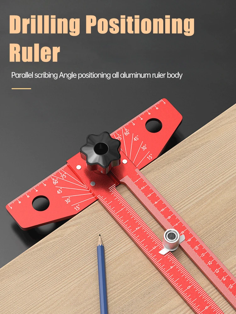 

Export Type Marking T-shaped Ruler Aluminum Alloy Multifunctional Woodworking Special Combination Adjustable Angle Ruler