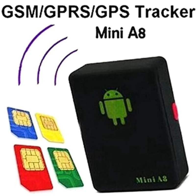 Met Sos Knop Tracker Smart Mini A8 Gsm/Gprs/Lbs Tracker Locator Adapter Pet Tracking Real Time Mini A8 Locator