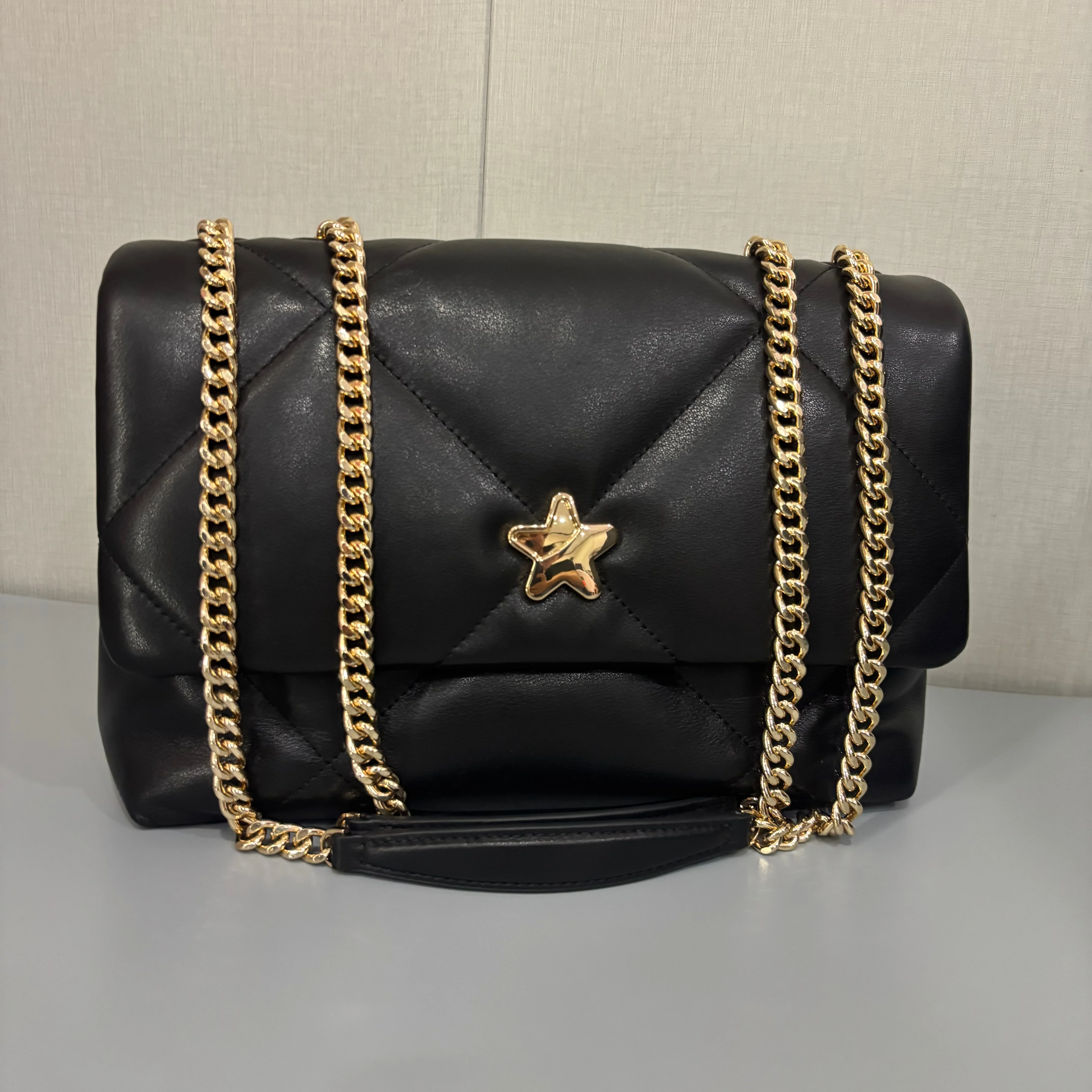 

HALF.STAR Quilted Square Bag, Women's Chain Crossbody Shoulder Bag, 2026 Summer New Elegant Handbag