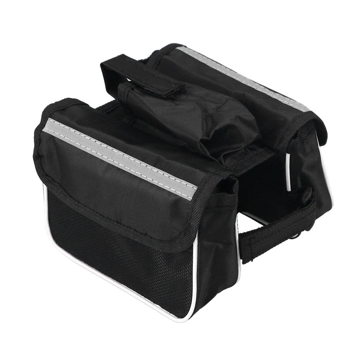 

Bicycle Bag Lightweight Durable Frame Pack With Reflective Stripes For Long Rides Storage Handlebar Bag Road Bike Case