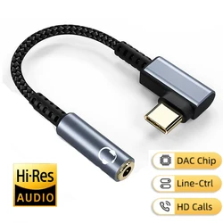 Łokieć USB typu C 3.5mm Jack Aux kabel Adapter słuchawkowy USB C do 3.5mm słuchawki kabel konwertera Audio dla Huawei Mate 60 Pro