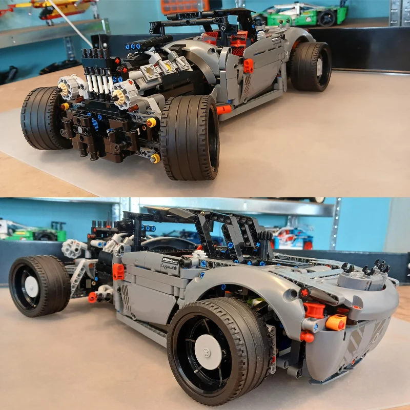 

NEW 1212PCS Hot Rod Retro Super Sport Car Building Blocks Model Carry V6 Engine Racing Assembly Bricks Kids Toy Birthday Gift