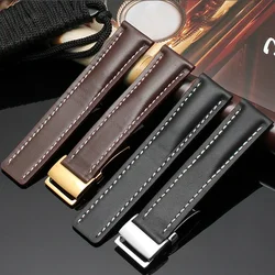 High Quality Genuine Leather Strap Watch Band For Breitling Mens Watch Cow leather Bracelet with Deployment buckle22mm 24mm