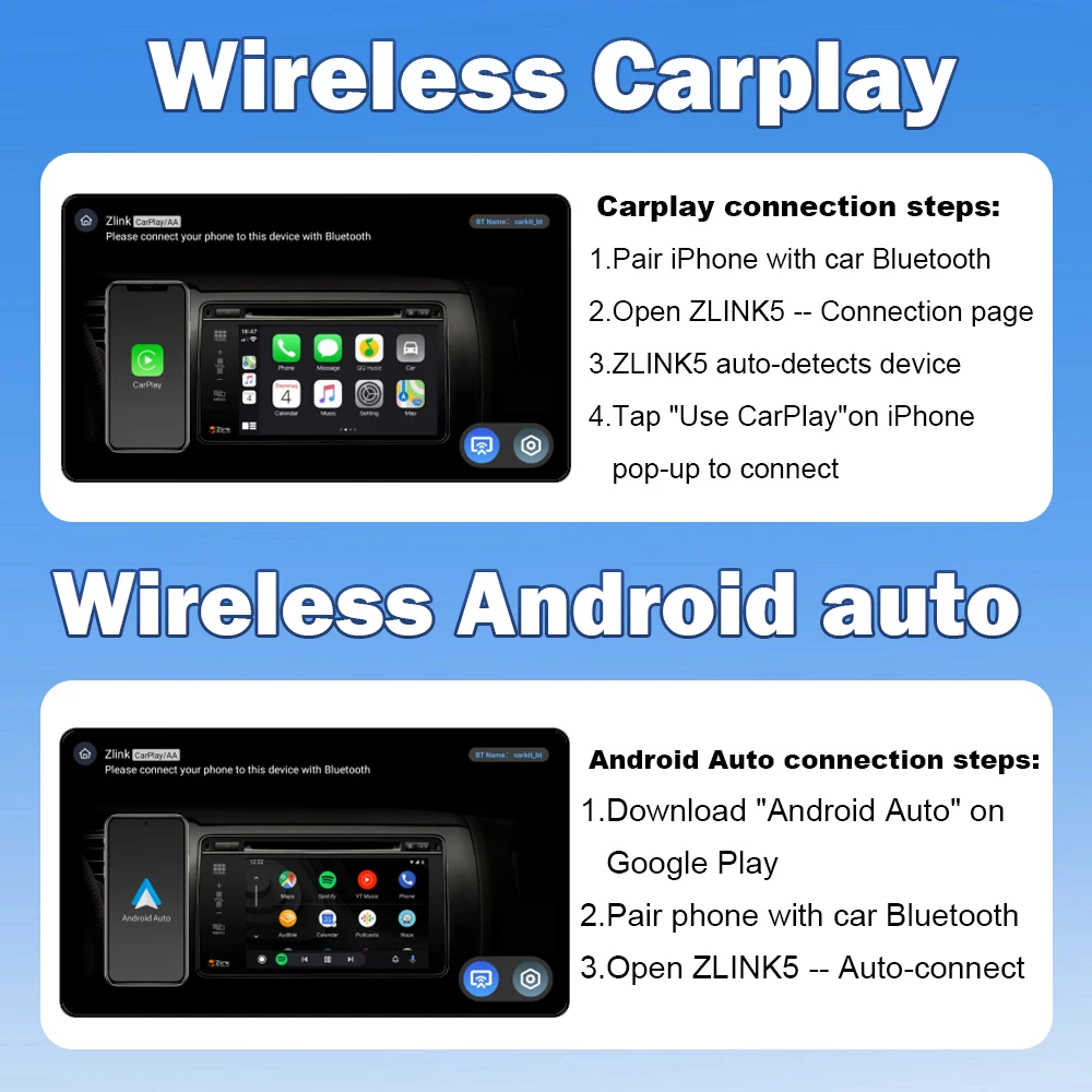 Android 16 Auto Car Radio For Ford Focus MK2 S-Max Mondeo Galaxy C-Max Kuga Wireless Carplay Multimedia Car Stereo BT Navigation