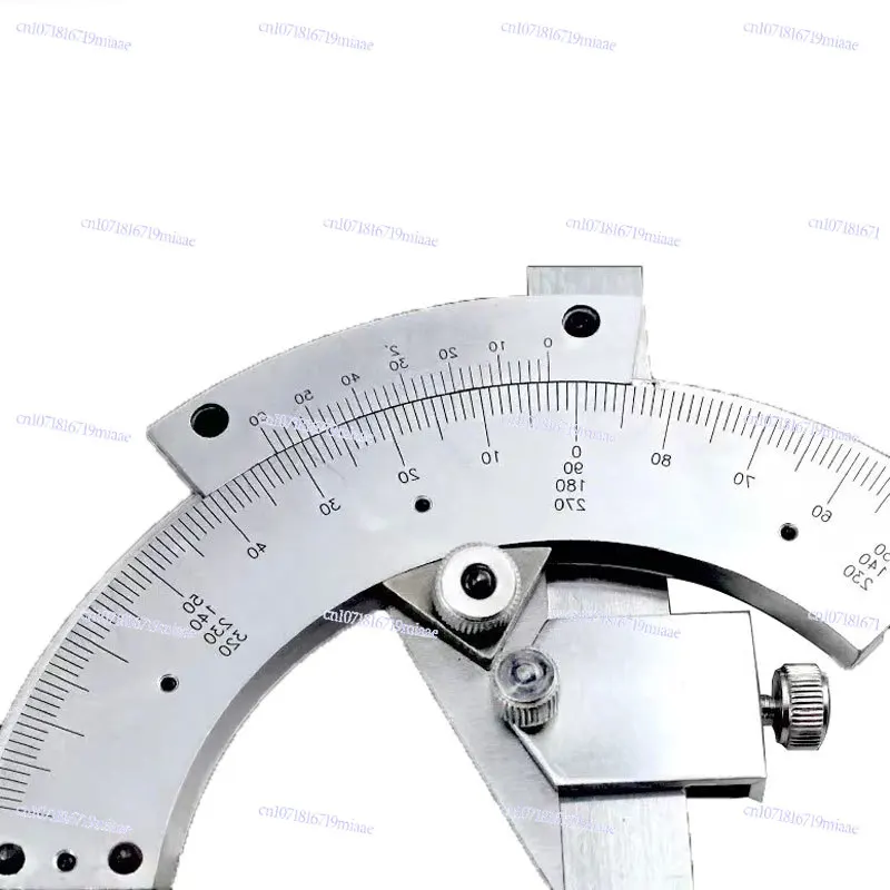

Universal Stainless Steel, Vernier Bevel, Protractor, 0-320 ° Precision Angle Measuring Ruler Tool