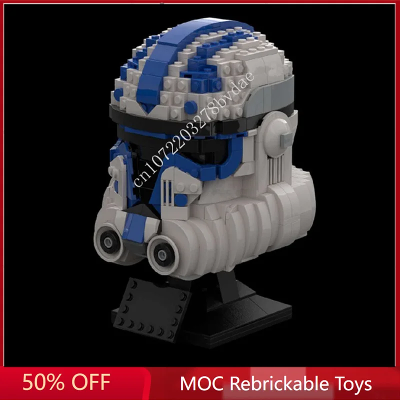 

899PCS Star Plan MOC Helmet clone Hardcase MOC SpaceShip Battle Model Building Block Architecture Education Assembly Model Toy