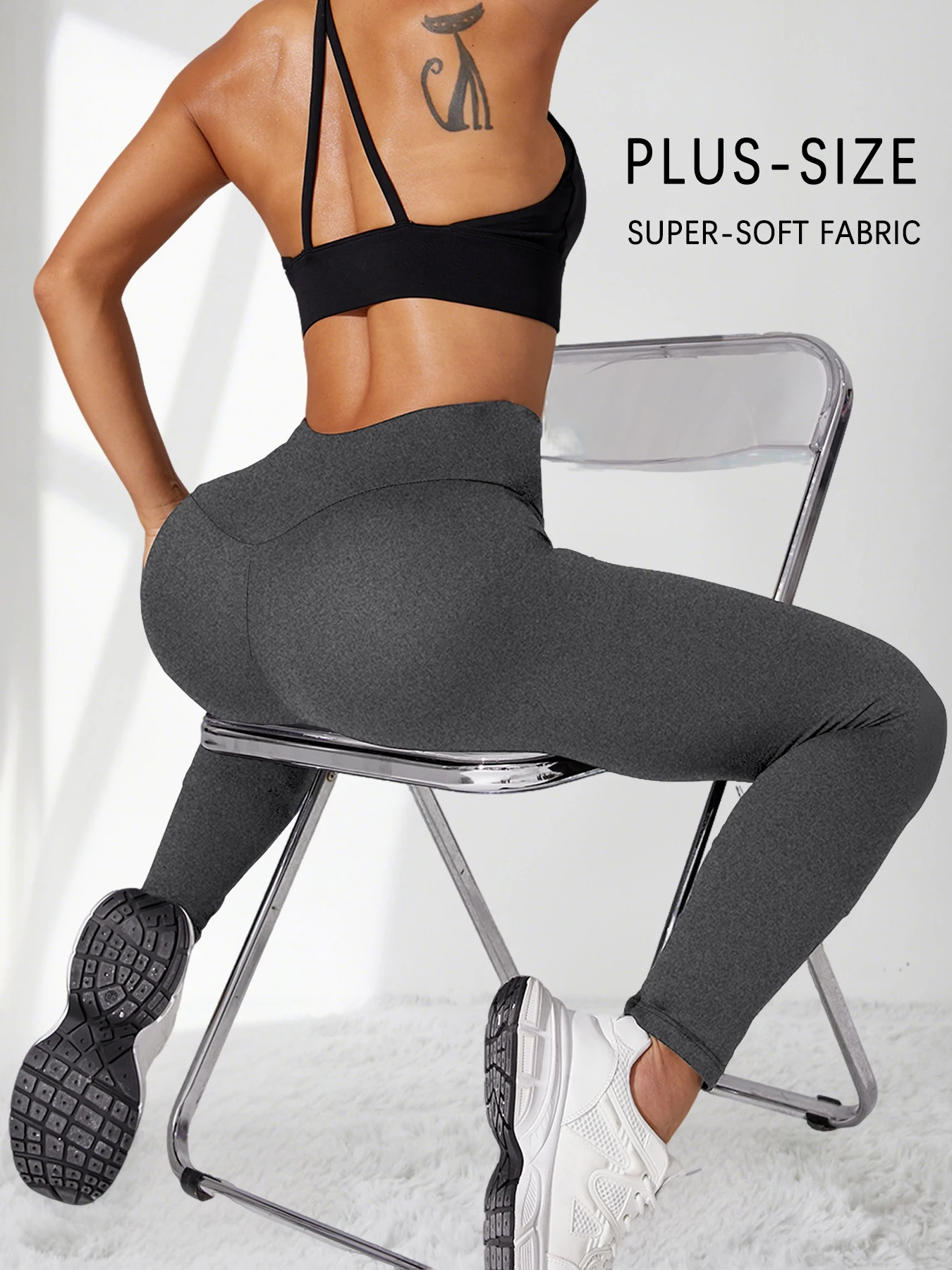 

Plus Size Super Soft High Waisted Leggings for Women - Tummy Control Comfort Fit for Yoga Running and Casual Daily Wear