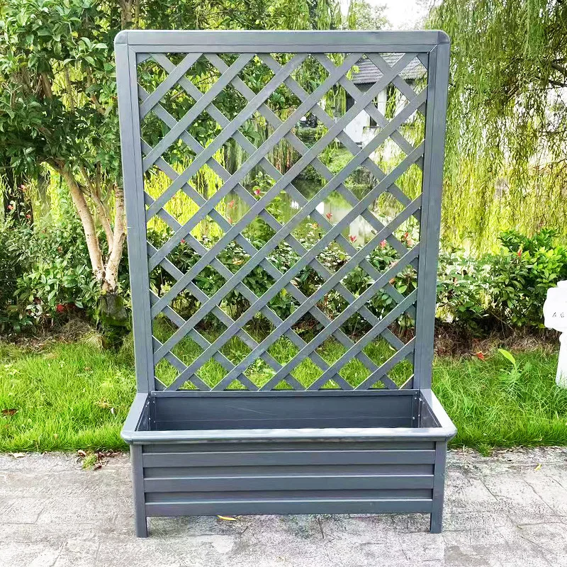 Aluminum Alloy Vine Climbing Frame Mesh Flower Box Balcony Garden Courtyard Flower Pergola Outdoor
