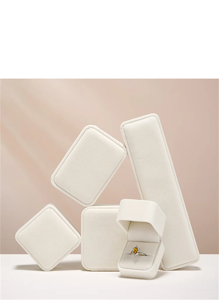 Oirlv Velvet Ring Box Classical Earring Necklace Bangle/Bracelet Case Jewelry Gift Box for Wedding Jewelry Display Storage Box