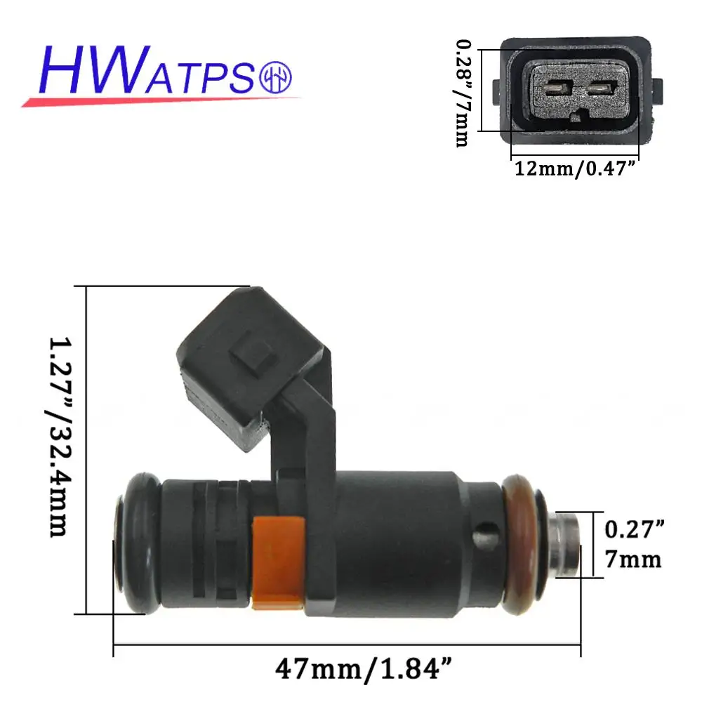 4 Pcs High Quality Fuel Injector Nozzles OEM: 5WY-2817A For Pegeot Mark 405 Kia Pride Samand 9301N07824 5WY2817A 5WY 2817A