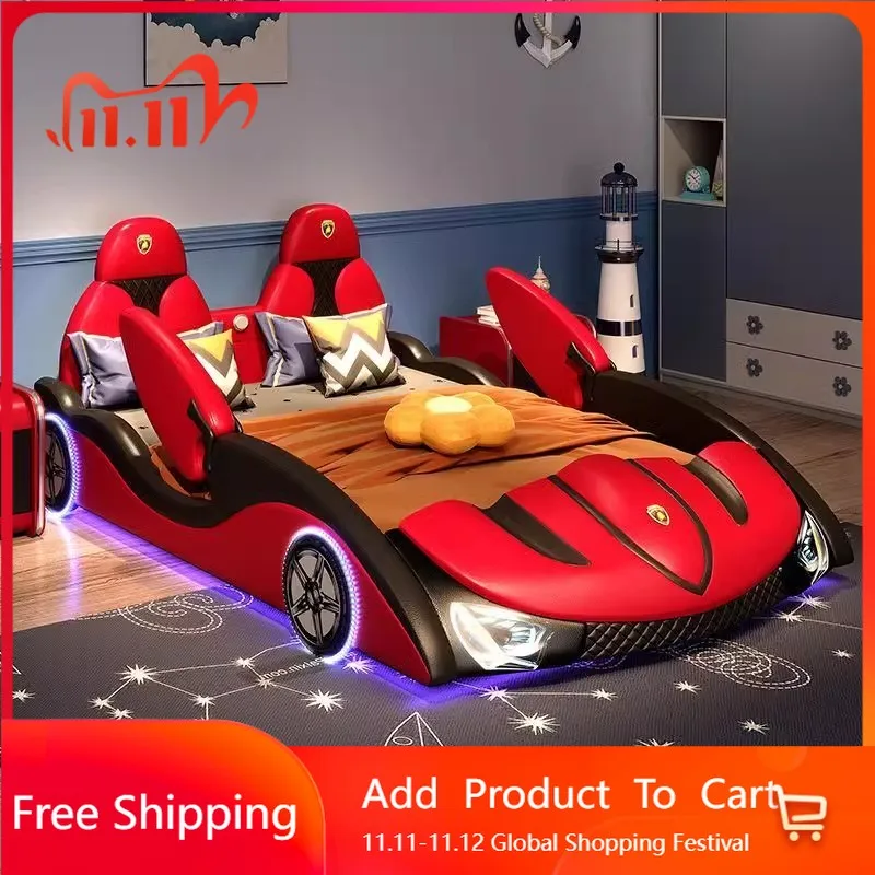 

Bedroom Double Massage Bed Smart Children Multifunctional Design Castle Bed Sleeping Safe Letto Matrimoniale Home Furniture