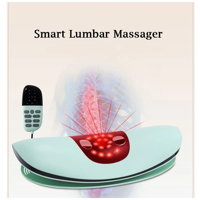 

Curvature Lumbar Massage Device, Smart Electric Heat Therapy for Waist Relief, Airbag Lumbar Support