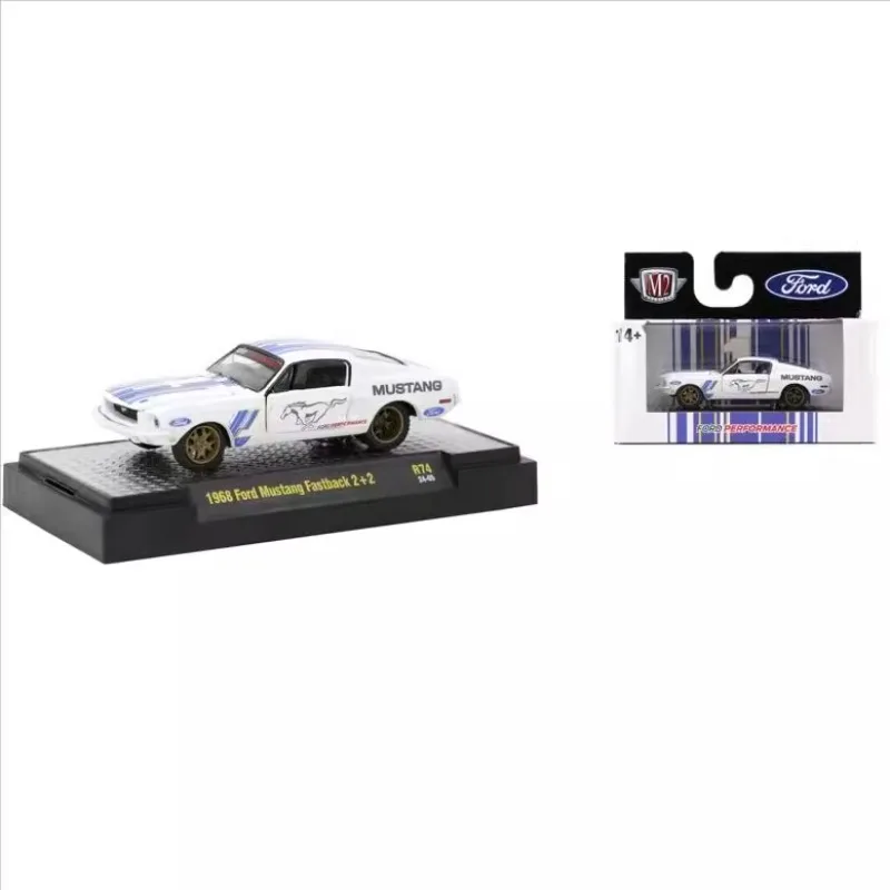 

Diecast M2 1:64 Scale 1968 Ford Mustang Fastback 2+2 Alloy Car Model Collectible Toy Gift Souvenir Display Ornament