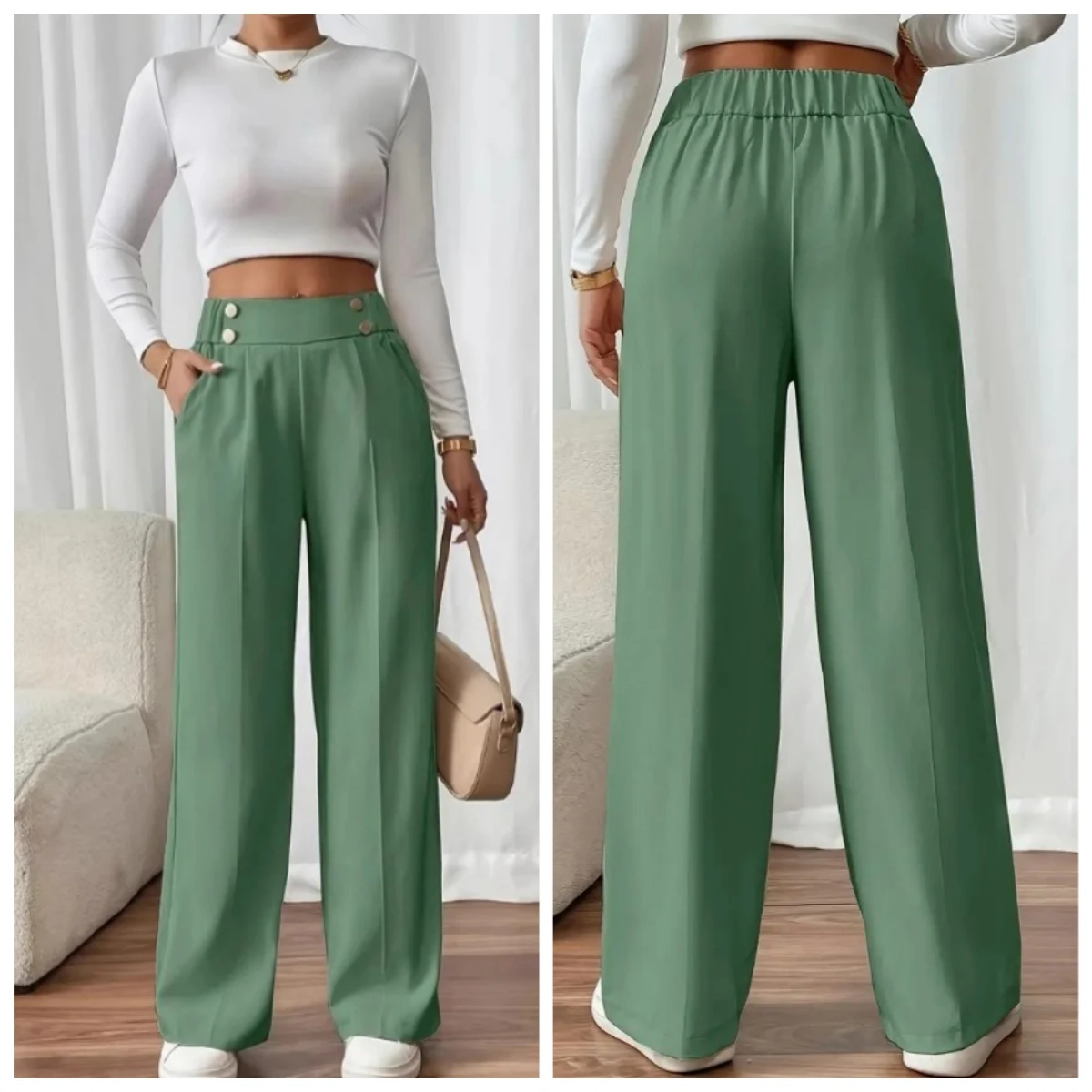 High Waist Pants Women Summer and Fall 2025 New Baggy Pantalones Casual Wide Leg Straight Trouser Vintage Sweatpant Streetwear
