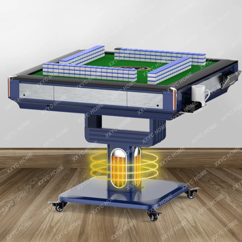 New Three-Layer Mahjong Machine Household Scratch-Free Automatic Electric Heating Folding Mahjong Table