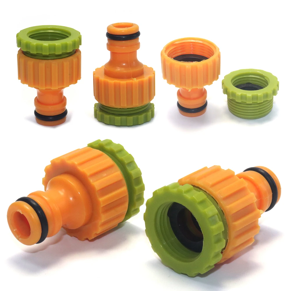 10Pcs Garden Quick Hose Connector 1/2'' 3/4'' Double Male Hose Coupling Joint Adapter Extender Set For Garden Watering