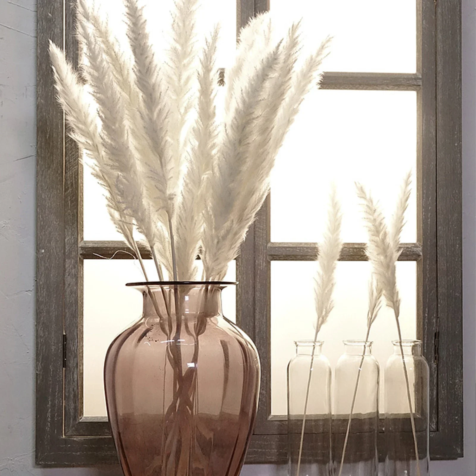

Vases Small Dried Flowers 15pcs Dried Small Pampas Grass Home Décor Rustic Farmhouse Party