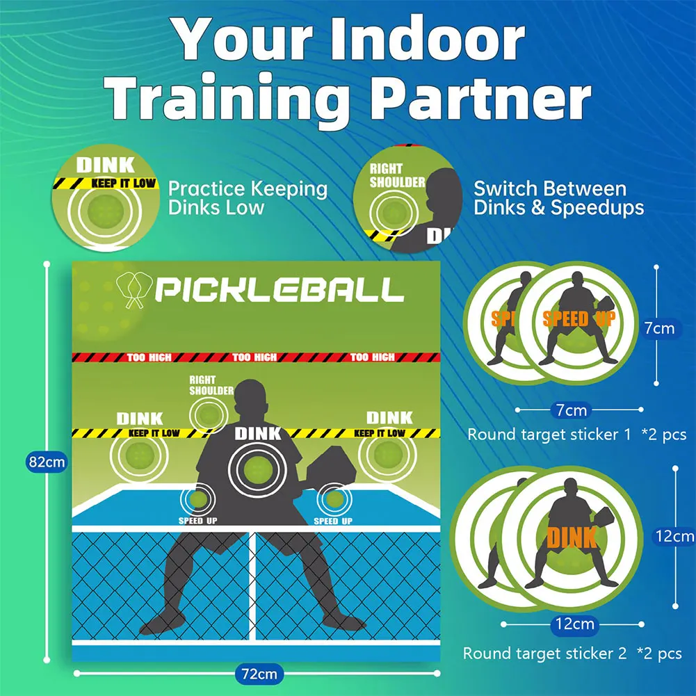 Pickleball Practice Board Pickleball Rebounder Training Aid Bouncing Training Aid for Outdoor & Indoor Court Use