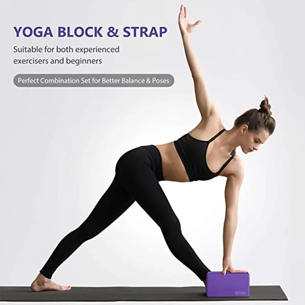 EVA Gym Yoga Blocks Foam Brick for Fitness Training Props Yoga Bolster Pillow Cushion Stretching Exercise BodyBuilding Equipment