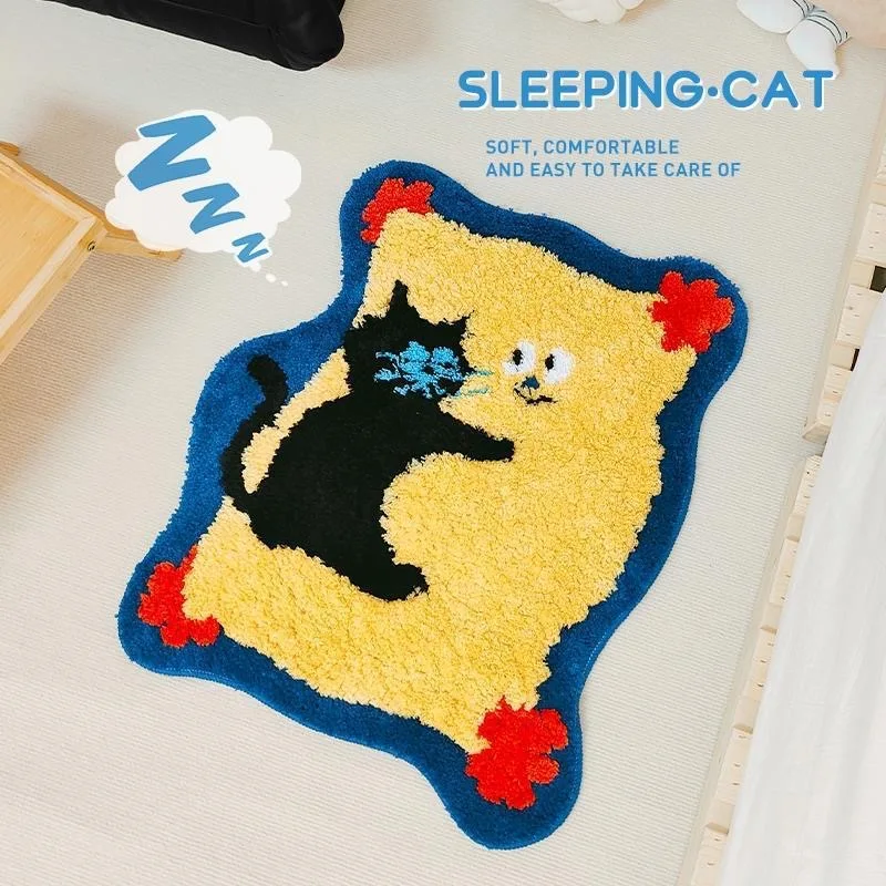 Cartoon Kreative Teppich Badezimmer Boden Matte Nacht Teppiche für Wohnzimmer Schlafzimmer Badezimmer Tür Matte Weiche Hause Dekoration Eingang – Detail 11