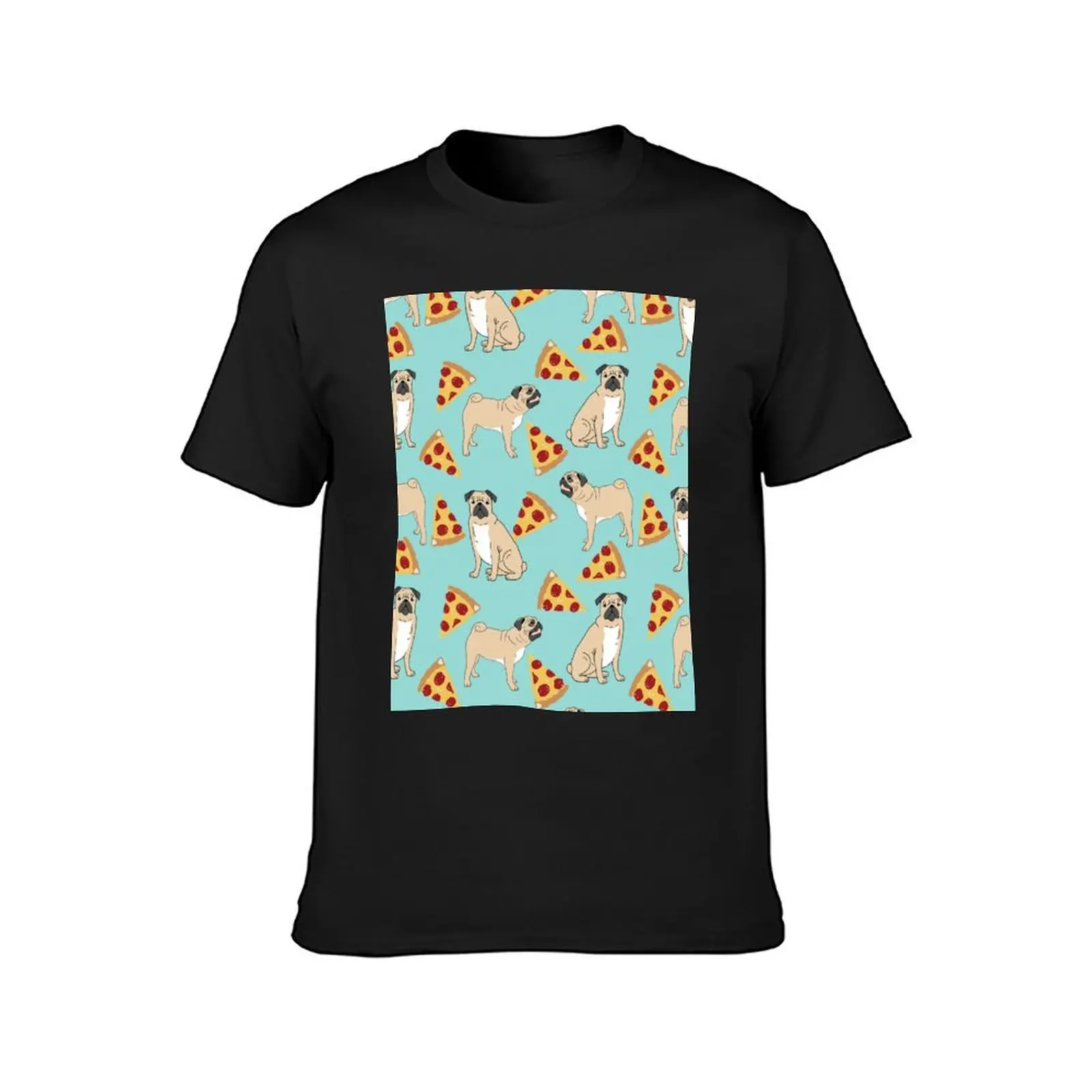 Pizza Pugs cute pet portraits funny puggle puppy dog pizza junk food dog gift trendy hipsters T-Shirt