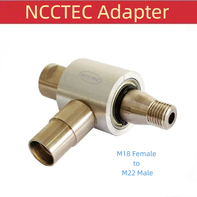 

NCCTEC Adapter M18 Female to M22 Male Thread with Water Pipe Connector for Diamond Core Drill Machine Drill Bits Steel Exchange