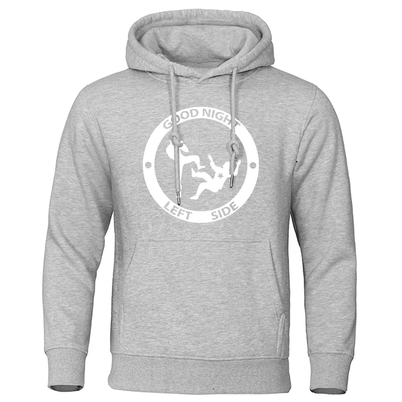 Spring And Autumn Casual Outfit Jacket 2025 Men's Good Night Left Side Logo Print Constant Temperature Pullover Hoodies