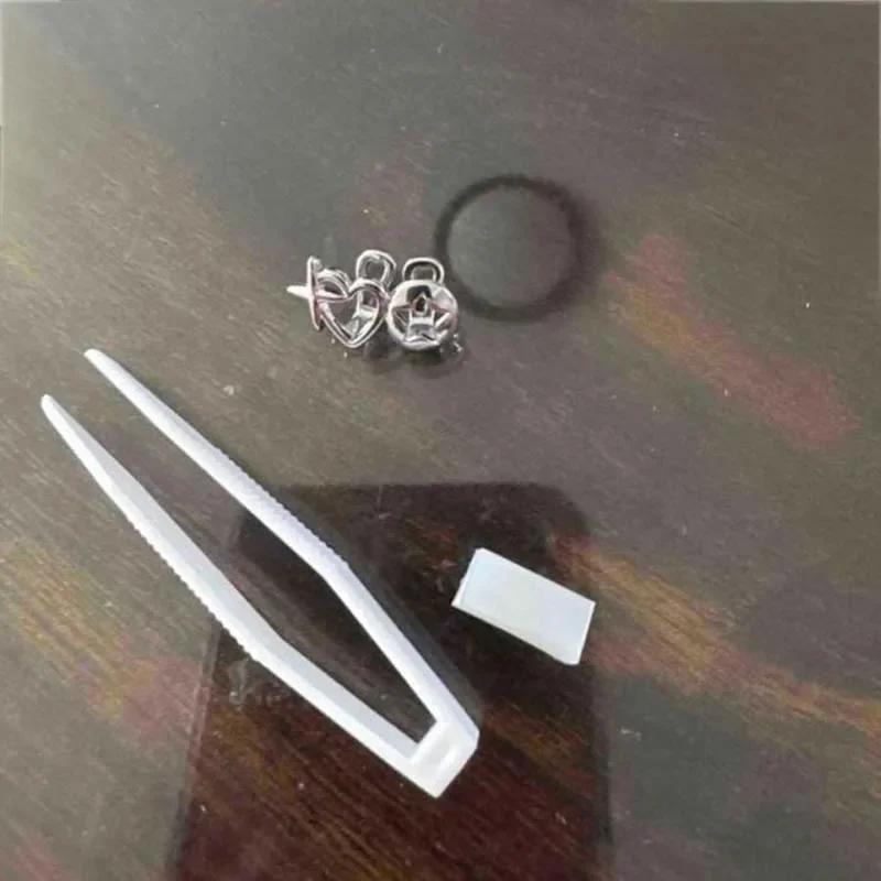 فاسق الهيب هوب الجوف القلب الأسنان قبعات للنساء الرجال Vintage الفضة اللون مزدوجة الحب ستار الأسنان الشوايات زوجين مجوهرات اكسسوارات #5