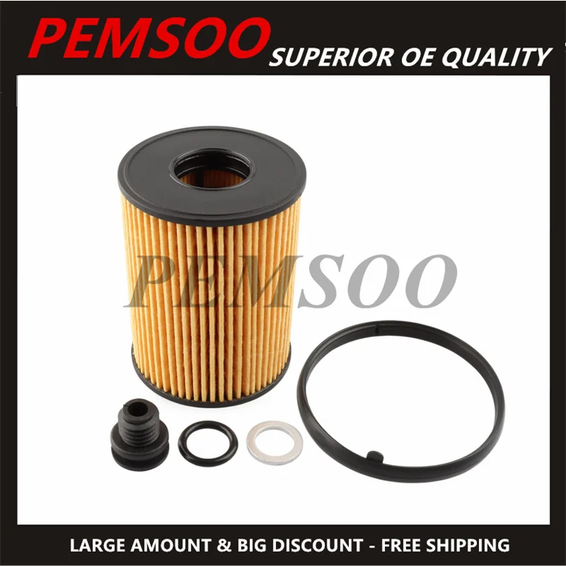 New 4pcs/set Engine Oil Filter Kit for Hyundai Sonata Tucson Santa Fe KIA 2.5L 26350-2S000 263502S001 26350 2S001 100514 2100514