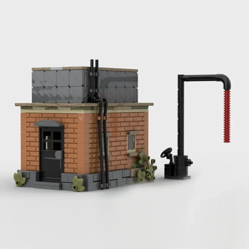 Street View Model MOC Building Brick Water Tower Water Storage Station Modular Technolog Gift Holiday Assemble Children Toy Suit