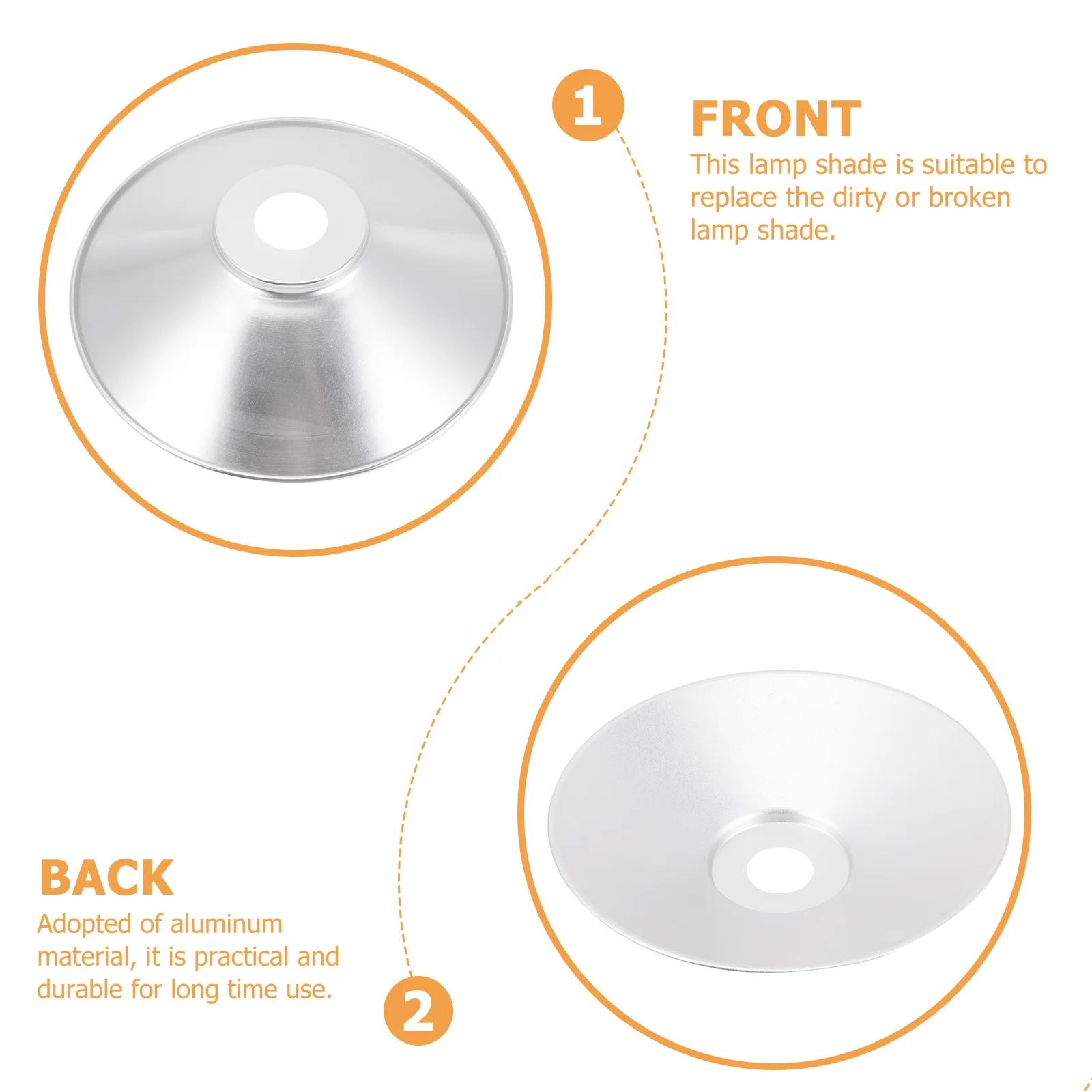 

Industrial Bulb Aluminum Lampshade Waterproof Decorative Lamp Cover Pendant Light Shade Retro Metal Bulb Guard for Farmhouse