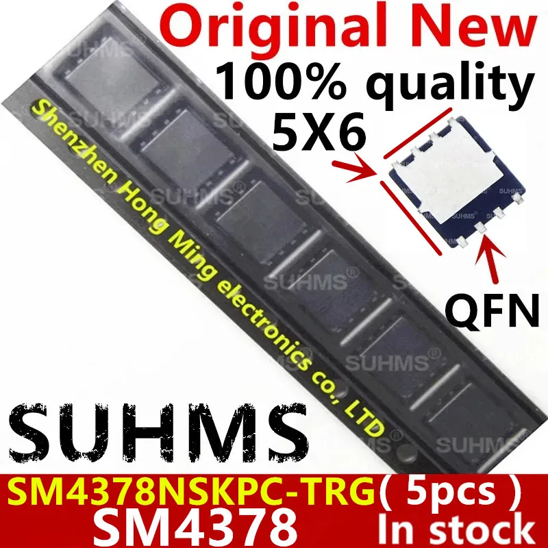 

(5piece)100% New SM4378 SM4378NSKPC SM4378NSKPC-TRG QFN-8 Chipset