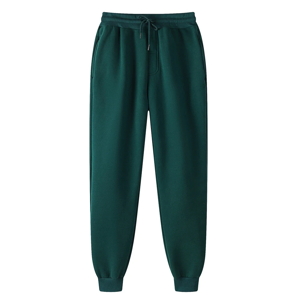 Calça de moletom masculino Joggers Training, calça cáqui, moletom de lã, moda unissex, atacado