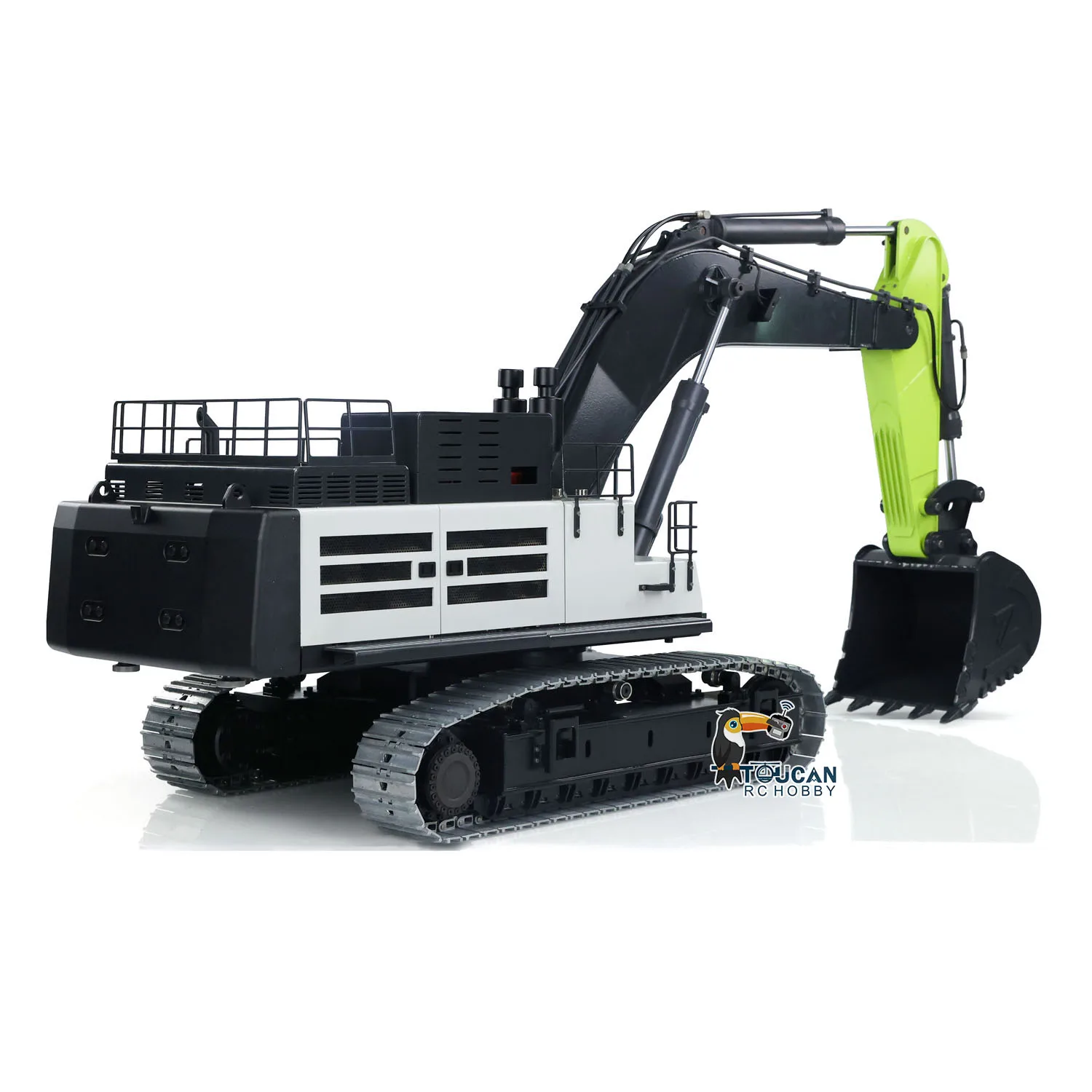 Heavy Duty Machine ZE960G 1/12 RC Hydraulic Excavator RTR Double Pump Radio Control Metal Construction Digger Smoke Light Sound